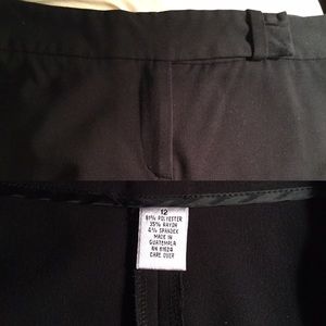 Wide Leg Coulotte, Black, Sz 12